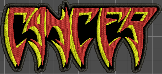 Cancer Embroidered Patch