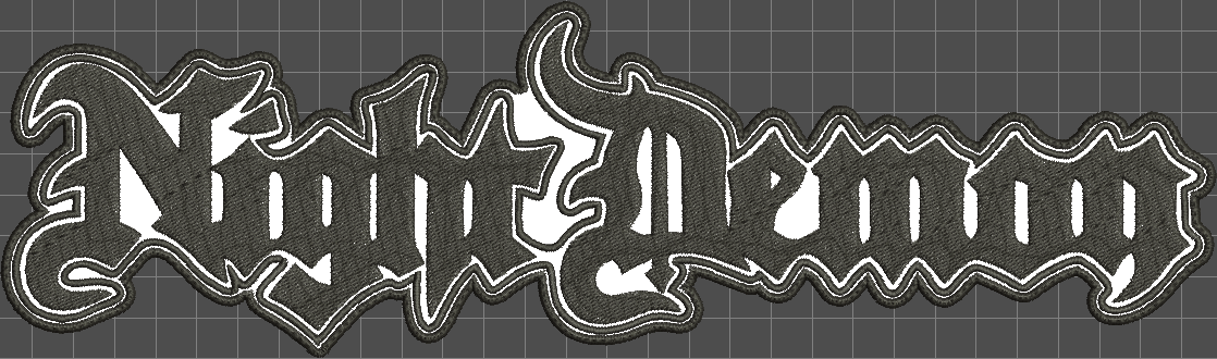 Night Demon Embroidered Patch