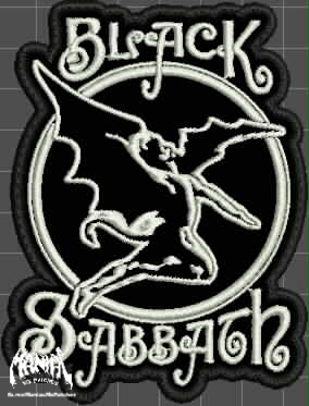 Black Sabbath Embroidered Patches - Image 7