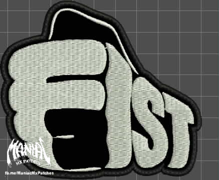 Fist Embroidered Patch