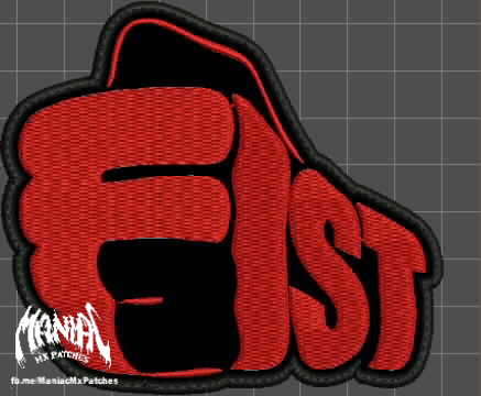 Fist Embroidered Patch - Image 2