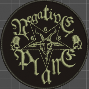 Negative Plane Embroidered Patch
