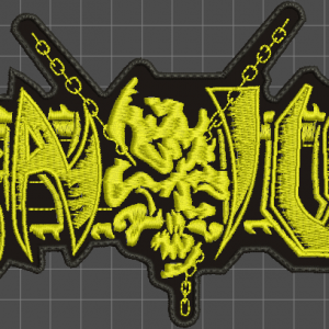 Cranium Embroidered Patch