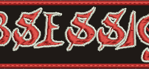 Obsession Embroidered Patch