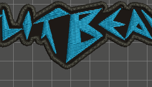 Split Beaver Embroidered Patch