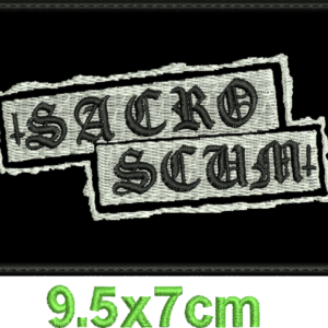 Sacro Scum Embroidered Patch