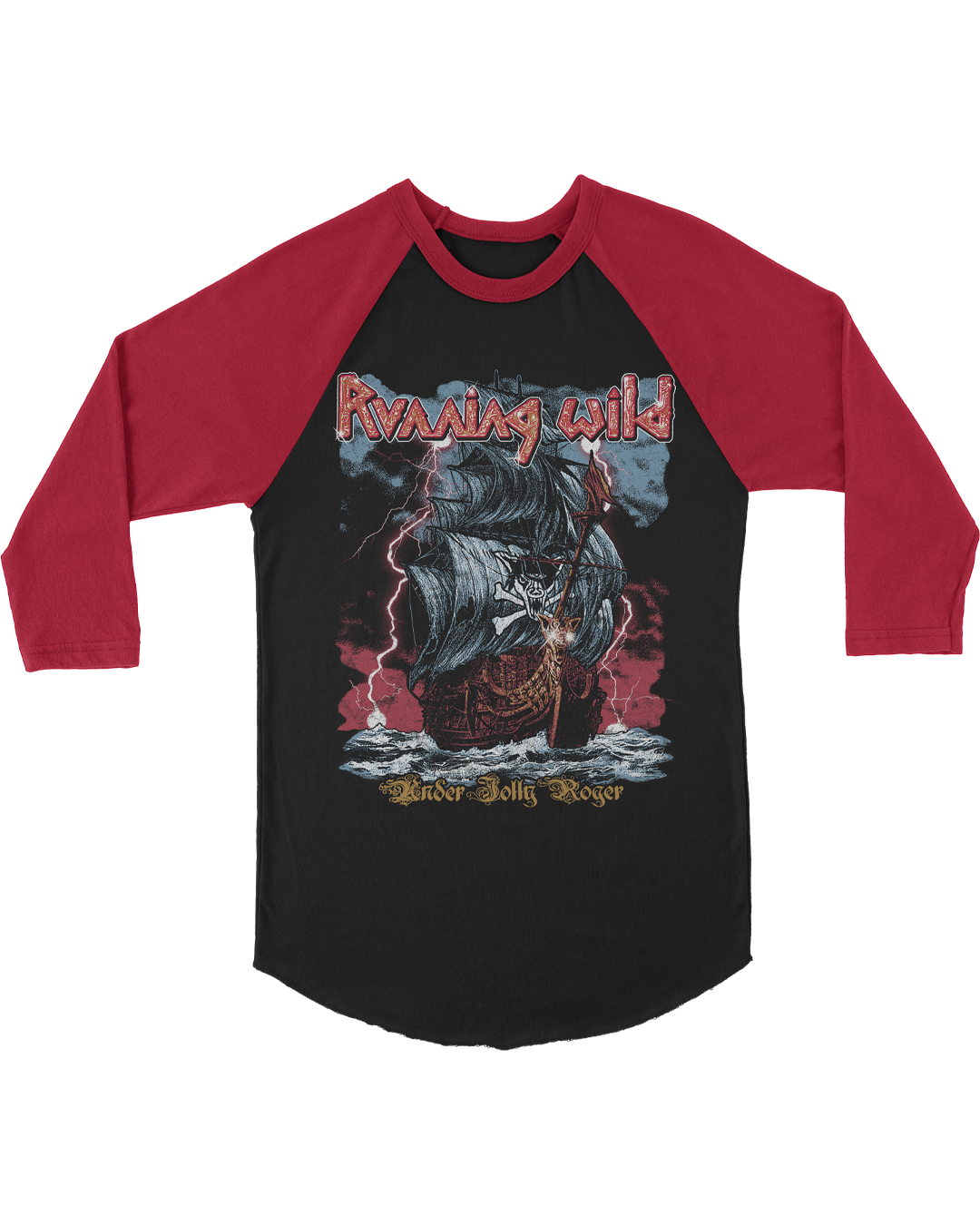 Running Wild – Under Jolly Roger Official Raglan Shirt
